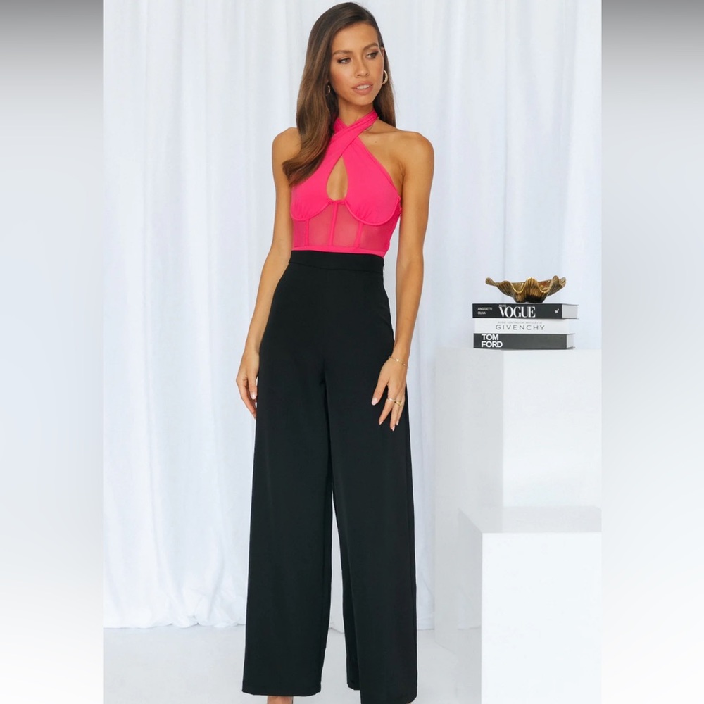 Super cute hot pink halter top! Never worn!